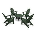 thumbnail image 4 of POLYWOOD Vineyard 5-Piece Oversized Adirondack Set in Teak, 4 of 5