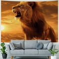 thumbnail image 4 of Orinice Lion Desert Sunset Tapestry Wall Hanging Unique Style Graphic Tapestries Home Decor Art for Living Room Bedroom 60x50inch, 4 of 6