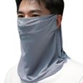 thumbnail image 1 of Unisex Face Scarf Breathable Ice Silk UV Sun Protection Mask Soft Adjustab, 1 of 8