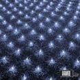 thumbnail image 2 of Morttic Christmas Lights, LED Christmas Net Lights Outdoor, Waterproof Christmas Net Lights, 200 LED 9.8 FT x 6.6 FT 8 Modes Plug in, Decor for Bushes Garden Party Xmas Tree (White), 2 of 8