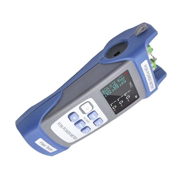 Medidor De Potencia óptica, Pantalla LCD Apagado Automático Portátil Medidor De Potencia De Fibra óptica A Prueba De Polvo Plug And Play Con Chip Sensible Para Comunicación