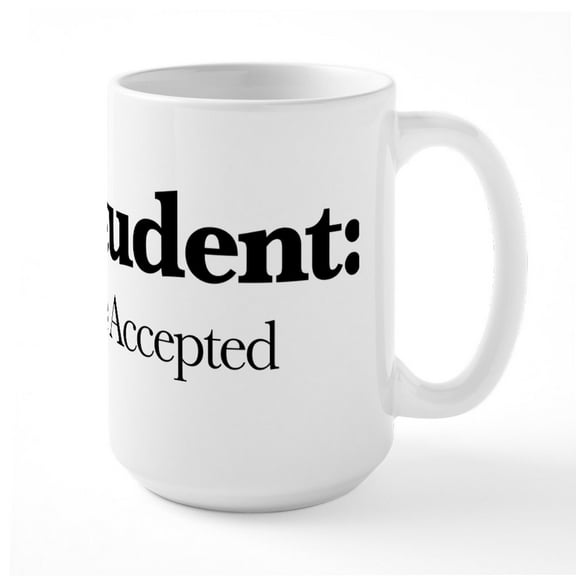 CafePress - Law Student Donations Acc - 15 oz Ceramic Large White Novelty Mug