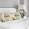 thumbnail image 2 of ABPHOTO Hand Drawn Easter Seamless Bunny Chick Pattern Body Pillow Covers Case Protector 20x60 inch, 2 of 2