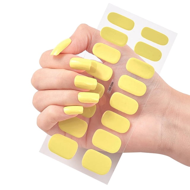 Single Color Nail Stickers Removable Summer'