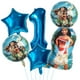 thumbnail image 4 of Globos de princesa Moana, decoración para fiesta de cumpleaños, juego de globos con números de 32 pulgadas, suministros para fiesta de cumpleaños con globos de aluminio de Maui para baby shower de Moa, 4 of 5