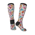 thumbnail image 5 of Lsque Skulls and Roses Printed Crew Socks Men's Women's LightWeight Thin Casual Calf Socks ,Knee High Socks,Cotton Socks, 5 of 9