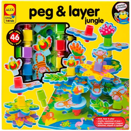 ALEX Toys Early Learning Peg and Layer Jungle