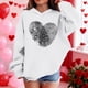 thumbnail image 4 of Sudadera con capucha y estampado de corazón de San Valentín, sudadera de manga larga para niños y niñas, chaqueta para niñas de talla mediana y grande., 4 of 7
