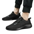 thumbnail image 4 of dmqupv Sneakers for Women Size 9 Or Mens Size 7 1/2 Fashion Men Mesh Casual Sport Shoes Lace Mens Sneakers Size 8.5 Black 10.5, 4 of 5