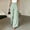 Green, variant on Women's Pants Black and White Casual High Waisted Double Breasted Striped Floor Length Wide Leg Trousers