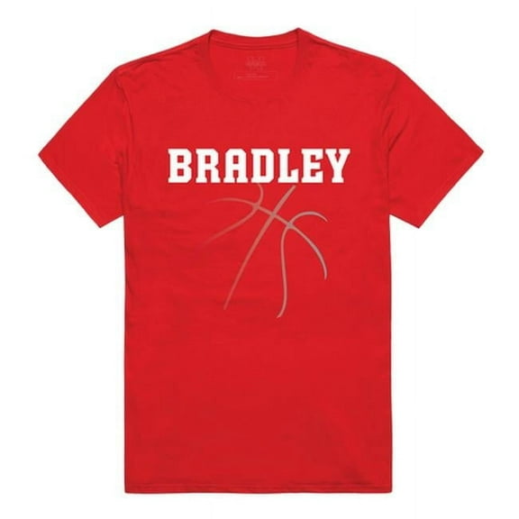 Bradley University Men Basketball T-Shirt, Red - Large