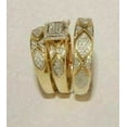 thumbnail image 3 of Lakshya Jewel LLC 14K Yellow Gold Plated CZ Trio His Her Bridal Set Ring Wedding, 3 of 3