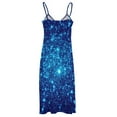 thumbnail image 6 of Vivid Blue Galaxy Sparkle Stars Sleeveless Dress Elegant gowns women's fashion dresses dresses for special events, 6 of 6