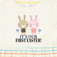 thumbnail image 4 of Inktastic Twins First Easter Boy Girl Girls Baby Dress, 4 of 5