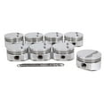 thumbnail image 1 of DSS Racing 8700-4030 4.030 in. Minus 5.0 cc E Series Forged Flat Top Ring Grooves Piston Set for Small Block Chevy, 1 of 1