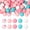 5 mixed colors, variant on 50 count Beads for Making 15mm Color Round Beads for Pens Focal Bead in Bulk for Bracelets DIY Crafts Supplies Beadable Pens Making Party Favors