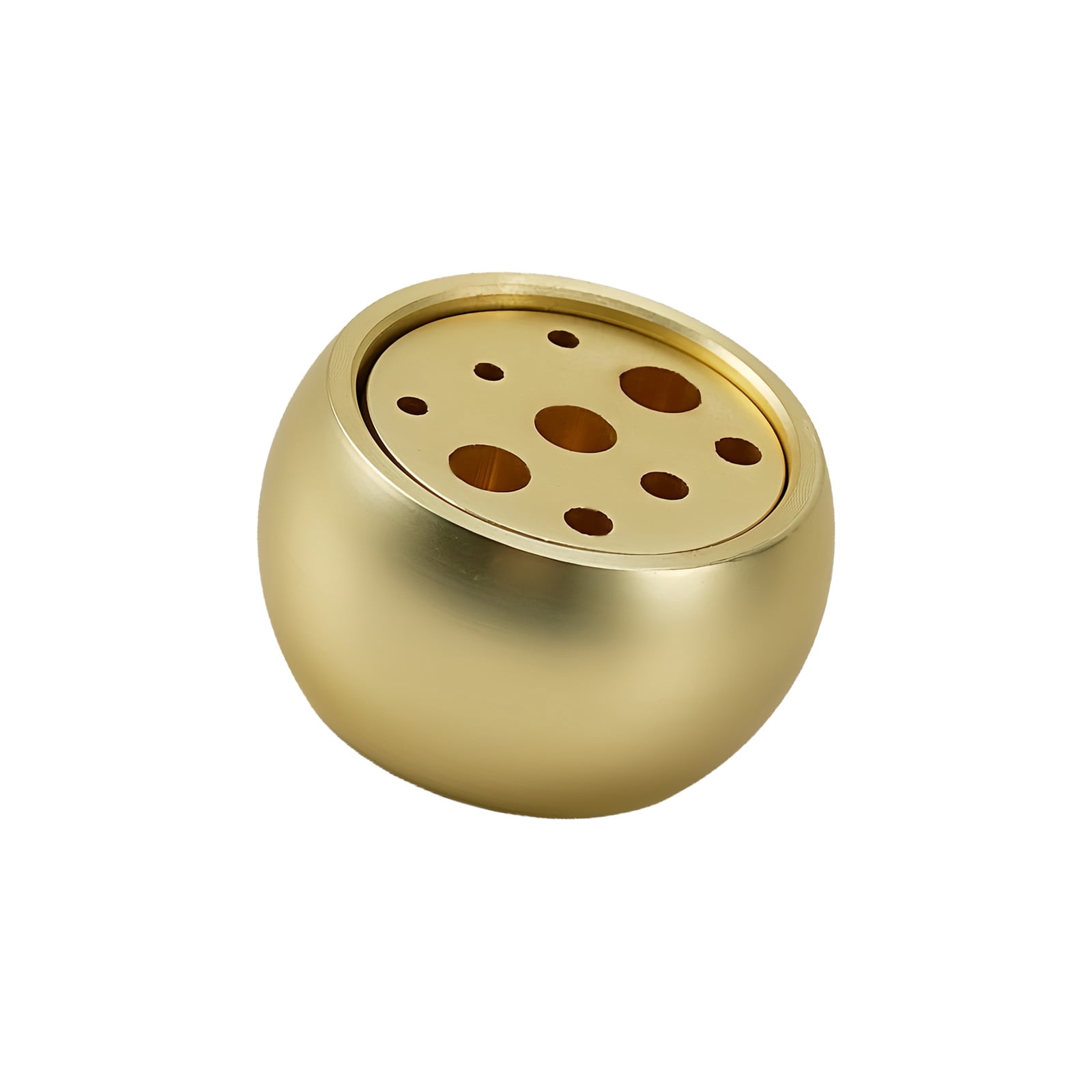 9Holes Incenses Burners,Brass Incenses Holder Ashes Catcher for Meditations Yogas Room
