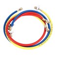 thumbnail image 2 of Manguera de carga de CA de 3 uds., tubo de carga de refrigerante de aire acondicionado de alta presión de 0,9 m con junta Universal a prueba de explosiones, 2 of 8