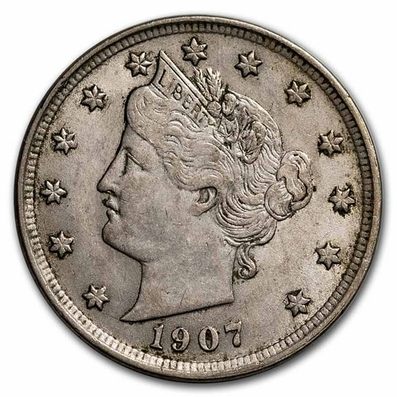 1907 Liberty Head V Nickel XF