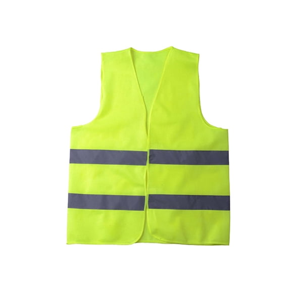 High Visibility Reflective Vest, Neon Safety Gear for Night Running and Cycling, Adjustable Waist Mesh Fabric, Construction Work Security Top, Lightweight