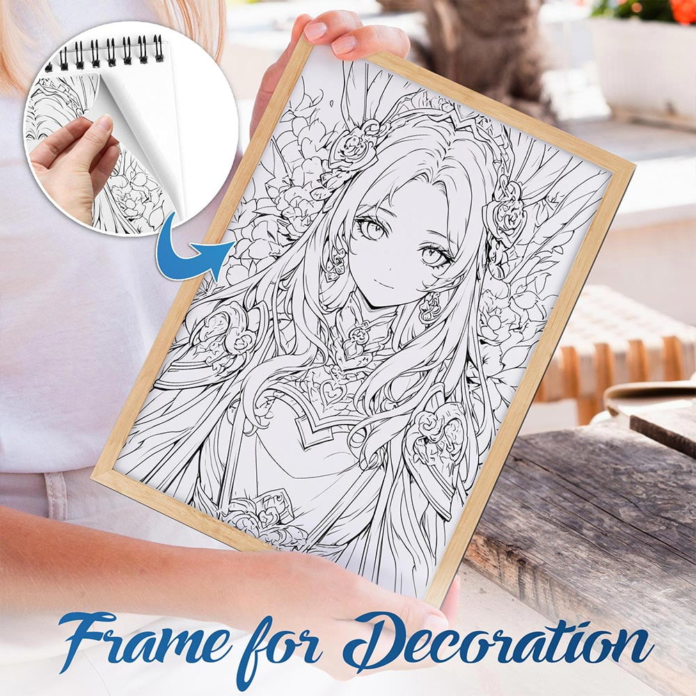 NETHOUSE Fairy Of Nature Coloring Book For Adults Relaxation & Stress Relief, 30 Coloring Pages of Forest Fairies, Nature Spirits, Enchanted Woodland Creatures, and Magical Garden Scenes
