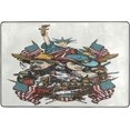thumbnail image 4 of Dreamtimes American Western Cowboy Area Rug, 36"x24" USA History Culture Non-Slip Washable Indoor Door Mat, Absorbent Floor Mat for Bedroom Kitchen Entryway Bathroom, 4 of 7