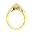 thumbnail image 2 of 1/2 Carat Double Halo Diamond Ring in 10K Yellow Gold (Ring Size 8), 2 of 6
