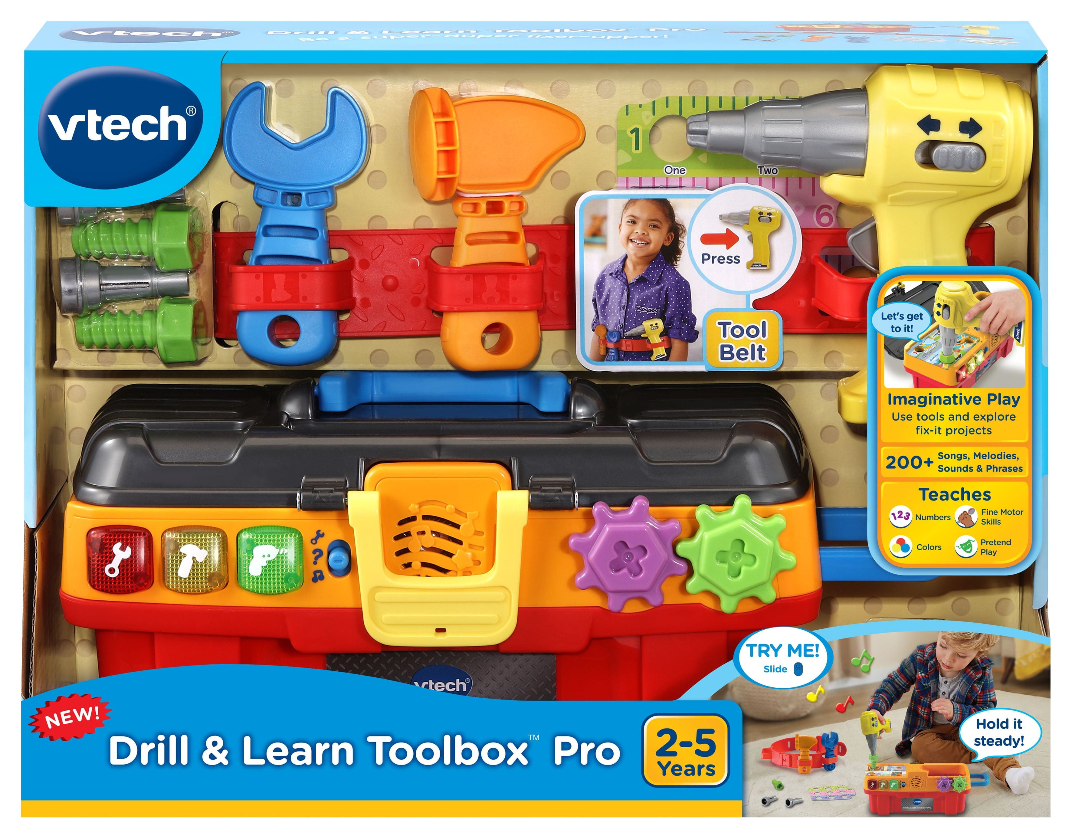 VTech® Drill & Learn Toolbox™ Pro With Tool Belt, Tools, Project Cards