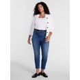 thumbnail image 2 of Terra & Sky Women's Plus Signature High Rise Skinny Jeans, 30" Inseam, Sizes 16W-26W, 2 of 5
