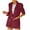 Red, variant on Womens Blazers Casual Solid Long Sleeve Button Down Cardigan Jackets Elegant Laple Slim Business Blazer with Pockets Yellow L