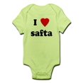 thumbnail image 1 of CafePress - I Love Safta Infant Bodysuit - Baby Light Bodysuit, 1 of 1