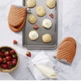 thumbnail image 2 of KitchenAid Asteroid Mini Oven Mitt 2-Pack Set, Honey Orange, 5.5"x8", 2 of 6