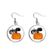 thumbnail image 1 of Tres calabazas Halloween Hallowmas Pendientes pendientes de plata colgantes joyas señora Unbranded M, 1 of 3