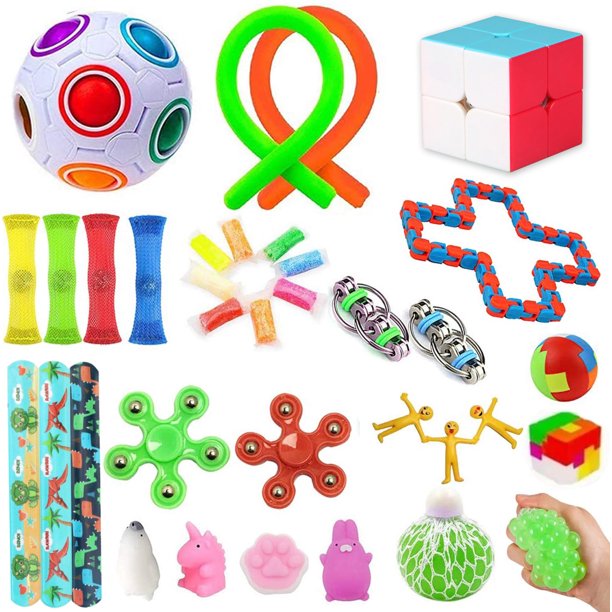 32 Pieces Sensory Fidget Toys Pack Bundle Figetget Toys Set, Stress