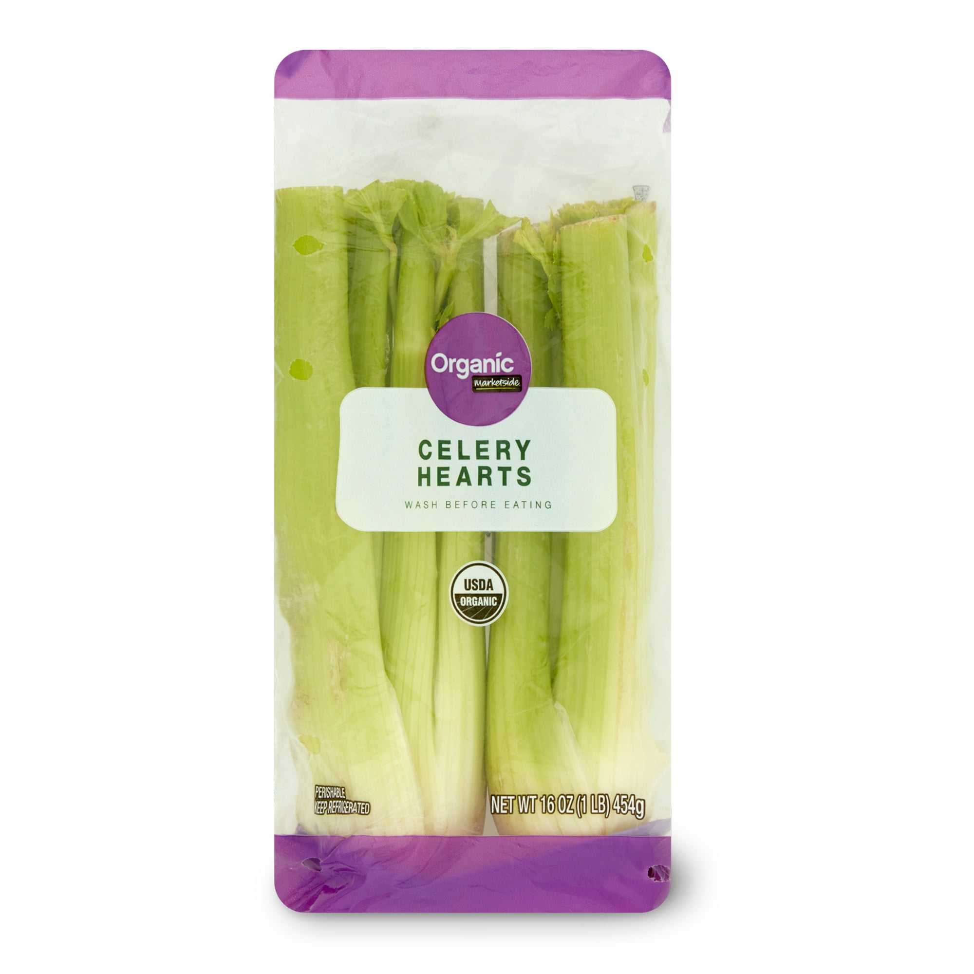 Fresh Whole Organic Celery Hearts, 16 Oz Bag