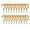Yellow, variant on Uxcell 20pcs 1" Vinyl Coated Screw-in Ceiling Wall Mount Hooks Great for Indoor Outdoor Hanger Black