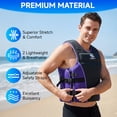 thumbnail image 4 of Life Jacket Swim Vest for Adult Women men,Float Jacket for Adult, Float Suit for Kayaking Fishing Surfing Canoeing Sailing, 4 of 10