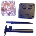 thumbnail image 5 of Guirnaldas de luces solares para exteriores, luces navideñas de 10 m, 100 luces LED decorativas solares, 8 patrones, impermeables, adecuadas para fiestas de bodas en el patio del árbol de, 5 of 5