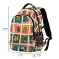 thumbnail image 2 of FORMRS Unisex Backpack Elementary School Travel Bookbag with Reflective Stripes, Jungle Stamp, 2 of 7