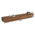 thumbnail image 5 of Blotout 94.5'' Minimalist Floating TV Stand, Modern Wall-Mounted Media Console with 4 Drawers for Wall-mounted TV Up to 110'', Brown, 5 of 9
