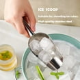 thumbnail image 6 of Food Metal Shovel Food Scoops Ice Utility Scoop Ice Cream Candy Ice Cube Maker for Freezer Stainless Scoop Ice Shovel Mini Ice Machine Kitchen Ice Scooper Sugar Scoop, 6 of 6