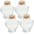 thumbnail image 6 of HINTRMENT 4Pcs Clear Heart Shaped Jars Glass Containers With Cork Lid For Wedding Wishing Jar Friends, 6 of 7