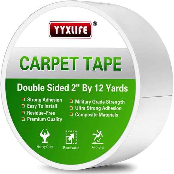 Cinta adhesiva YYXLIFE de doble cara para suelos de madera, 2 cm x 11 m