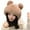 Brown, variant on Fgnfyis Womens Winter Pompom Hat Knit Earflap Hat Warm Hat Cap Outdoor Ski Cap Bomber Hats White