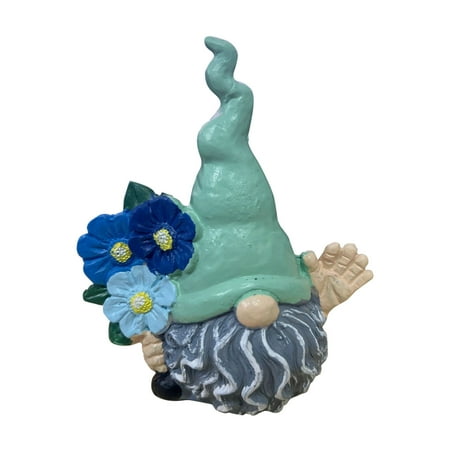 

Doll Resin Ornament Garden And Pygmy Flower Holding Handicraft
