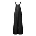 thumbnail image 4 of Staki Girls Overalls Kids Cute Adjustable Straps Wide Leg Jumpsuit with Pockets 4-15 Years,6-7 Years, 4 of 6