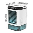 thumbnail image 3 of LACKUST Small Portable Air Conditioners,Portable Cooler Fan - Student Dormitory Humidifier with Night Light,Air Conditioners for Room Kitchen Office Bedroom,As Show, 3 of 9