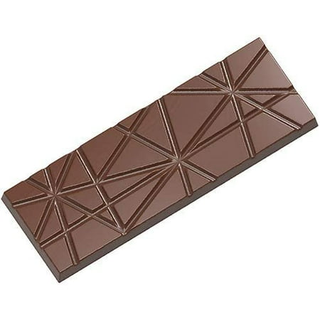 

Chocolate World CW2450 Polycarbonate Candy Mold with 4 Striped-Tablet Cavities Each 54.5mm x 157.5mm x 10.5mm High
