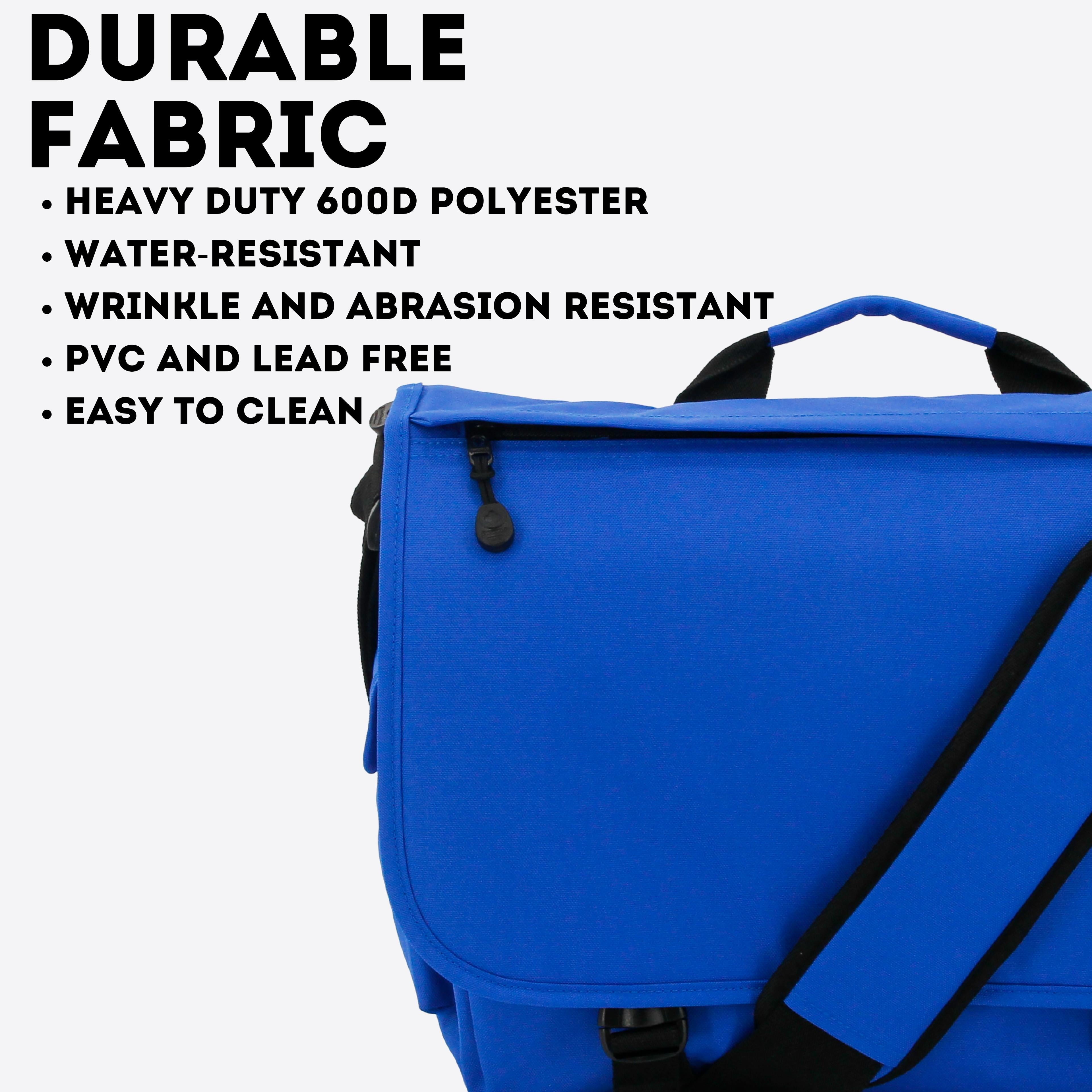 J World Unisex Thomas 16" Messenger Bag With Laptop Sleeve For School And Travel, Cobal Blue