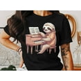 thumbnail image 2 of Funny Piano Player Pianist Teacher Musician Sloth Music Gift T-Shirt Piano Lover Music Teacher Birthday Holiday Present Men Women Tshirt, 2 of 10